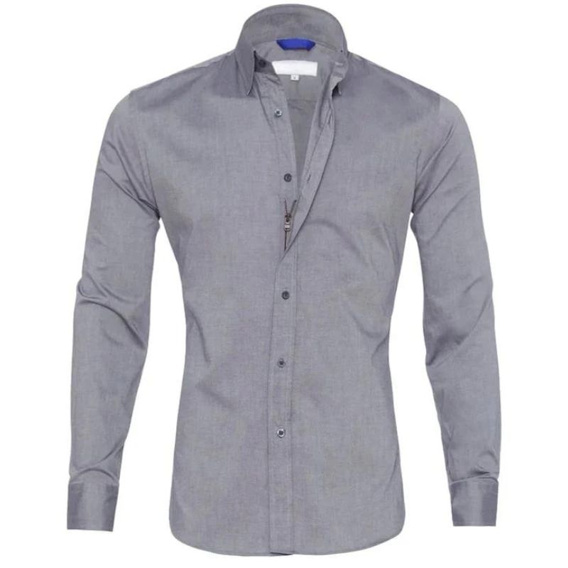 Camicia Antipiega Leo con Zip - Stile e Comfort in Ogni Occasione!