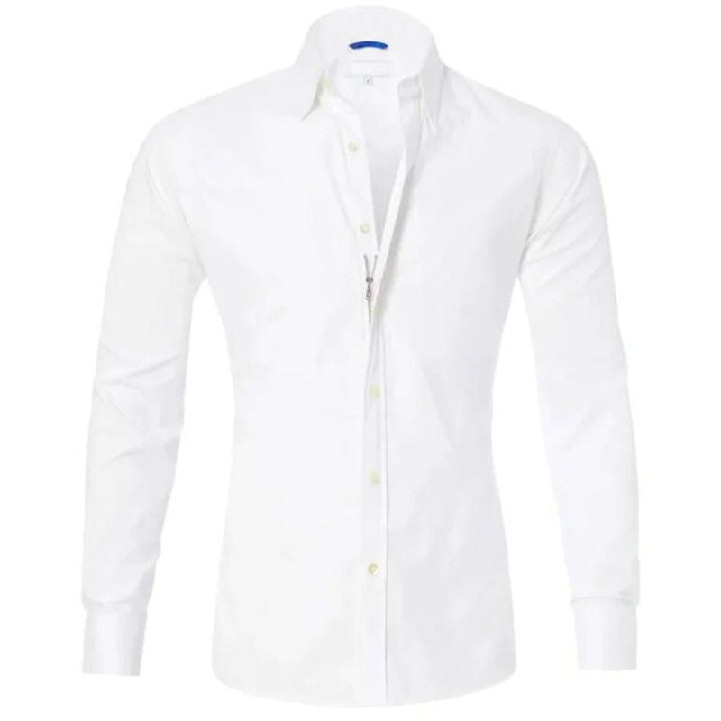 Camicia Antipiega Leo con Zip - Stile e Comfort in Ogni Occasione!
