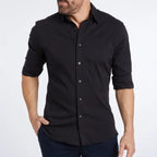 Camicia Antipiega Leo con Zip - Stile e Comfort in Ogni Occasione!