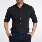 Camicia Antipiega Leo con Zip - Stile e Comfort in Ogni Occasione!