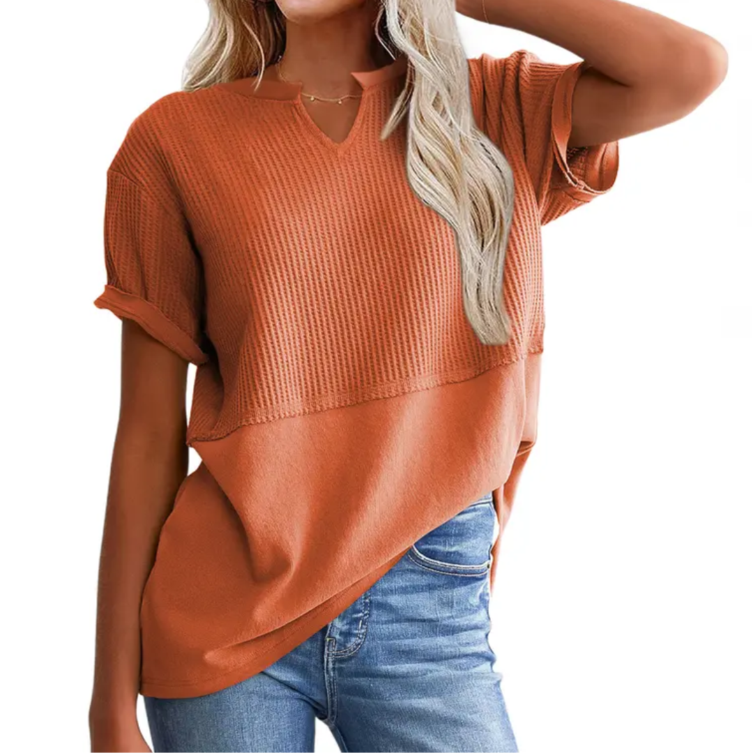 GRACIE™ | Comodo maglione in viscosa a righe
