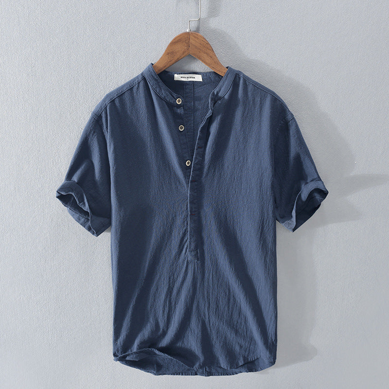 Camicia Damian in Cotone e Lino: Eleganza Naturale per Ogni Occasione