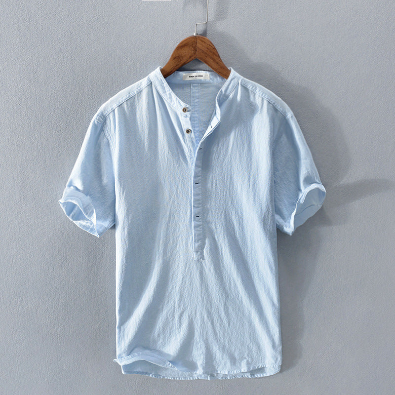 Camicia Damian in Cotone e Lino: Eleganza Naturale per Ogni Occasione