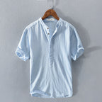 Camicia Damian in Cotone e Lino: Eleganza Naturale per Ogni Occasione