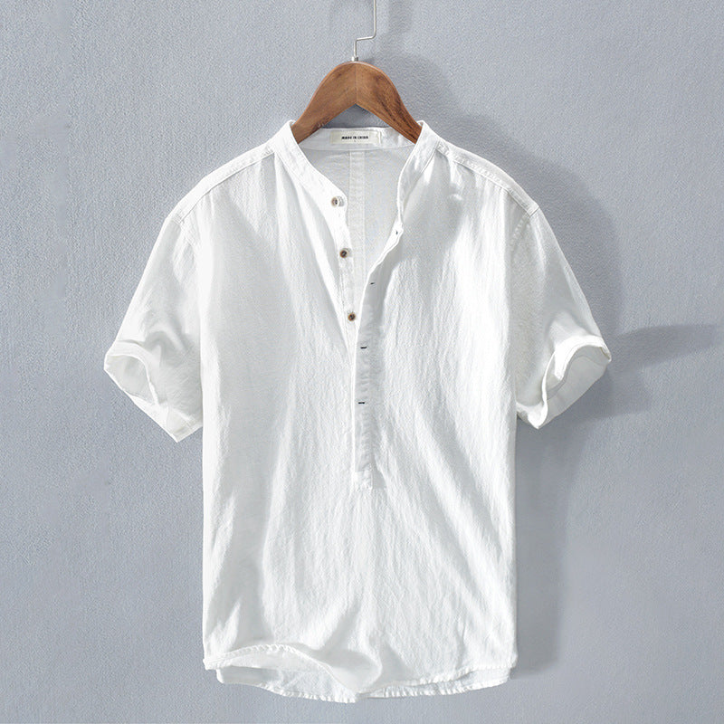 Camicia Damian in Cotone e Lino: Eleganza Naturale per Ogni Occasione
