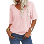 KATIE™ | T-shirt Essenziale Relaxed con Scollo a V