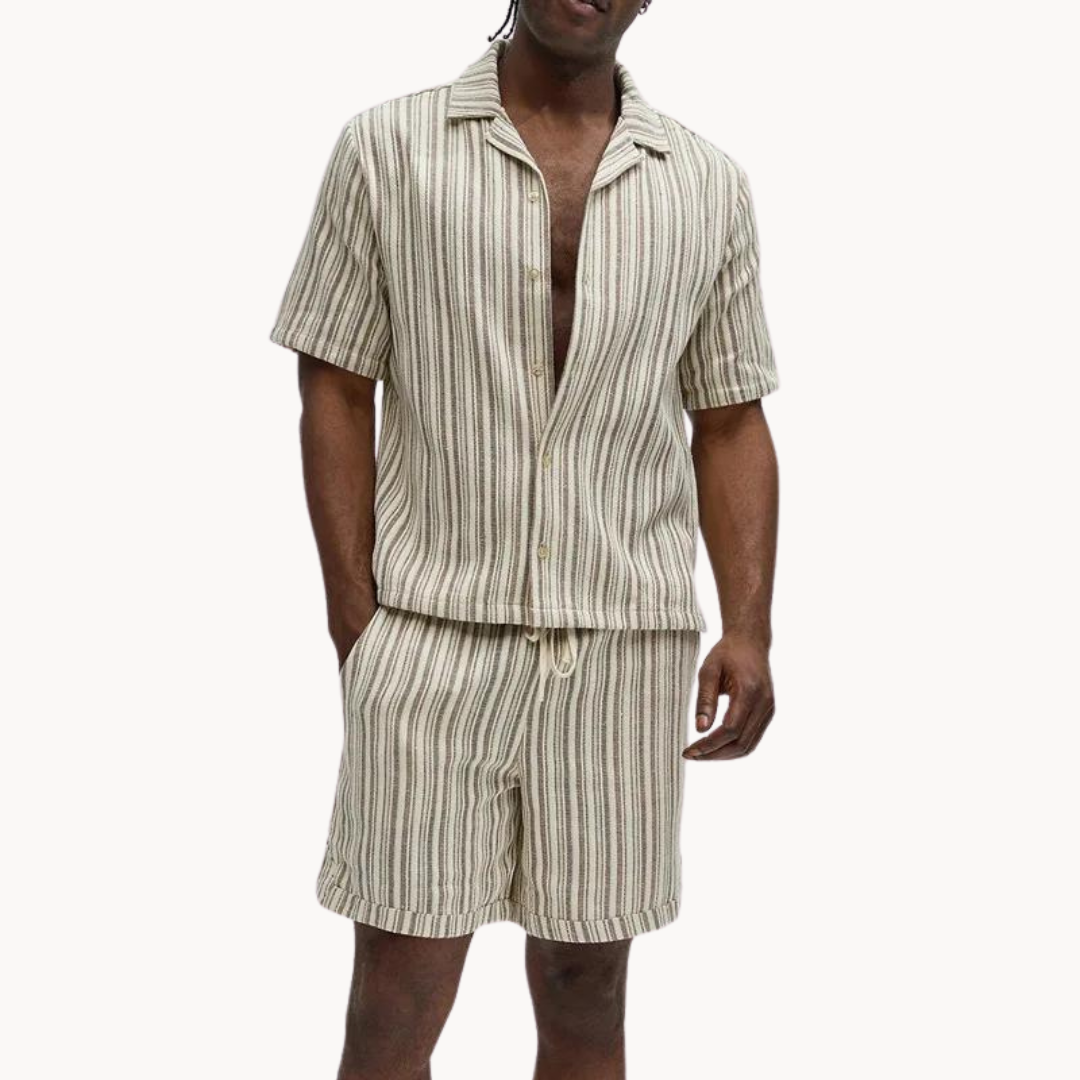 Set Polo Elegante - Maglia Testurizzata di Stile