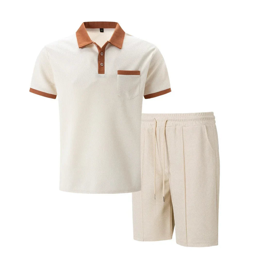 Set Polo in Tessuto Waffle - Comfort e Stile Unici!
