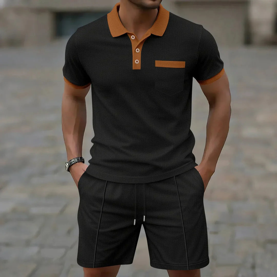 Set Polo in Tessuto Waffle - Comfort e Stile Unici!