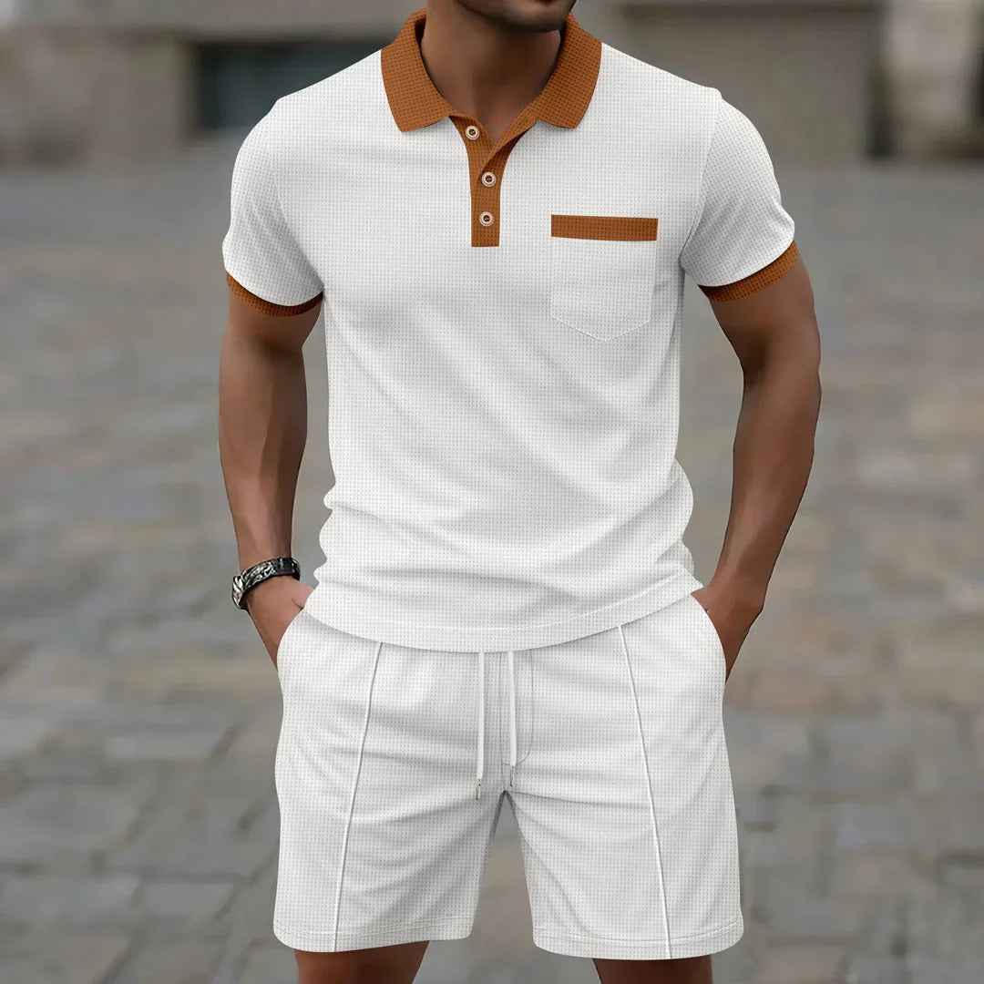 Set Polo in Tessuto Waffle - Comfort e Stile Unici!