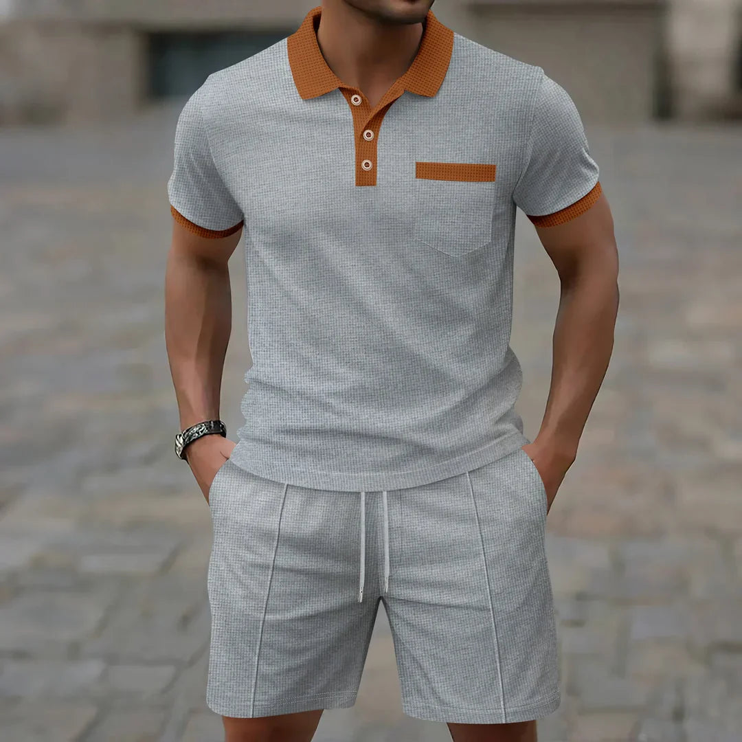 Set Polo in Tessuto Waffle - Comfort e Stile Unici!