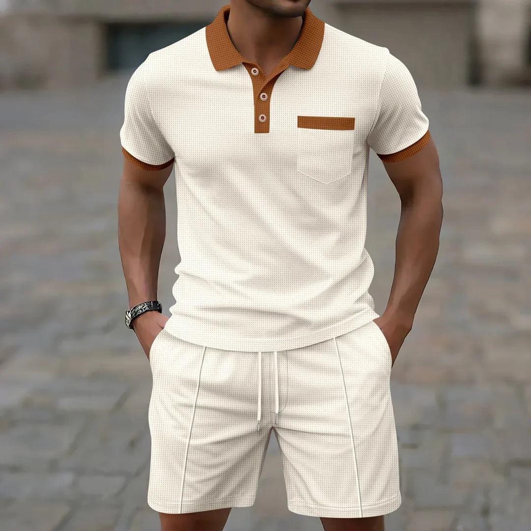 Set Polo in Tessuto Waffle - Comfort e Stile Unici!