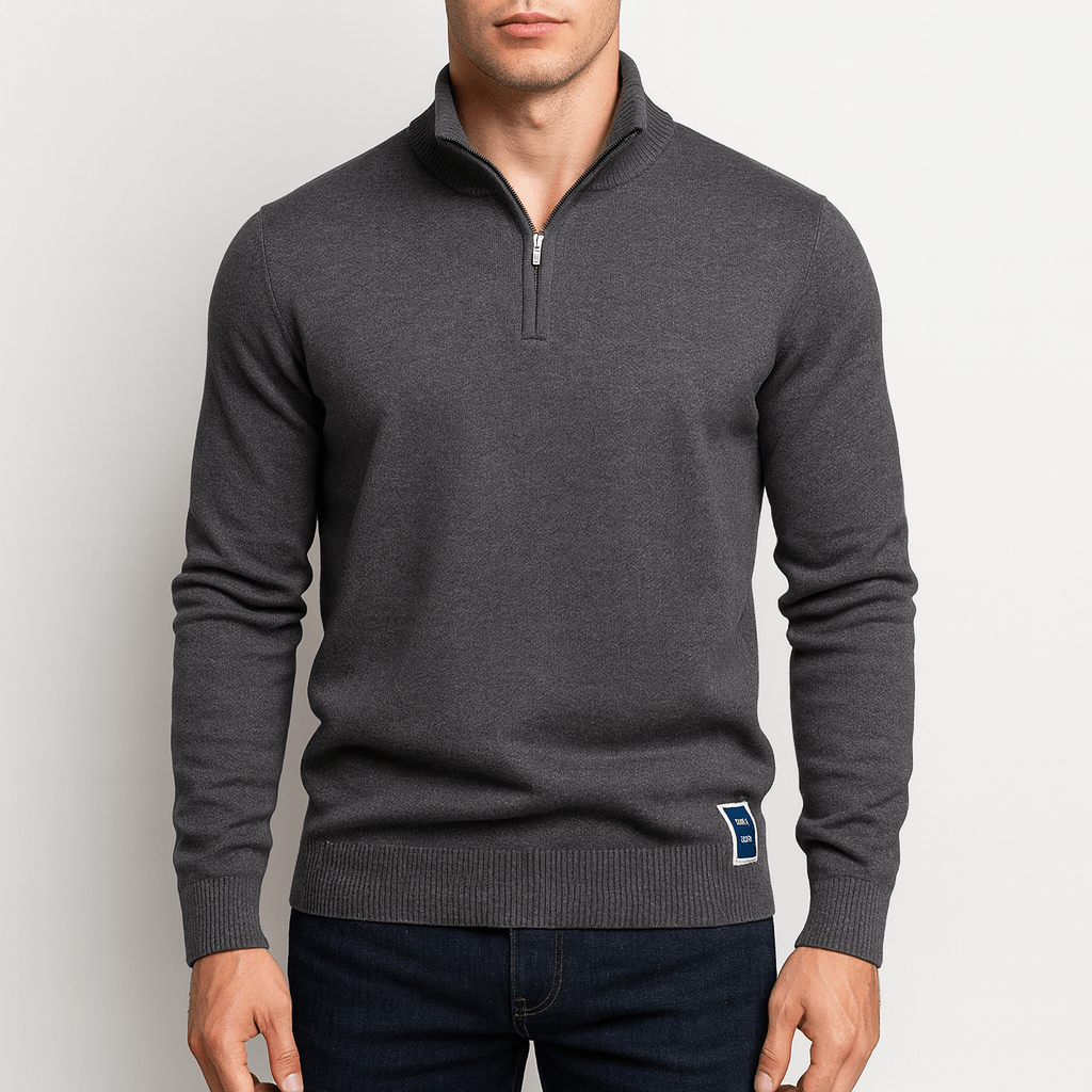 Maglione Slim con Zip - Stile e Comfort in Ogni Occasione
