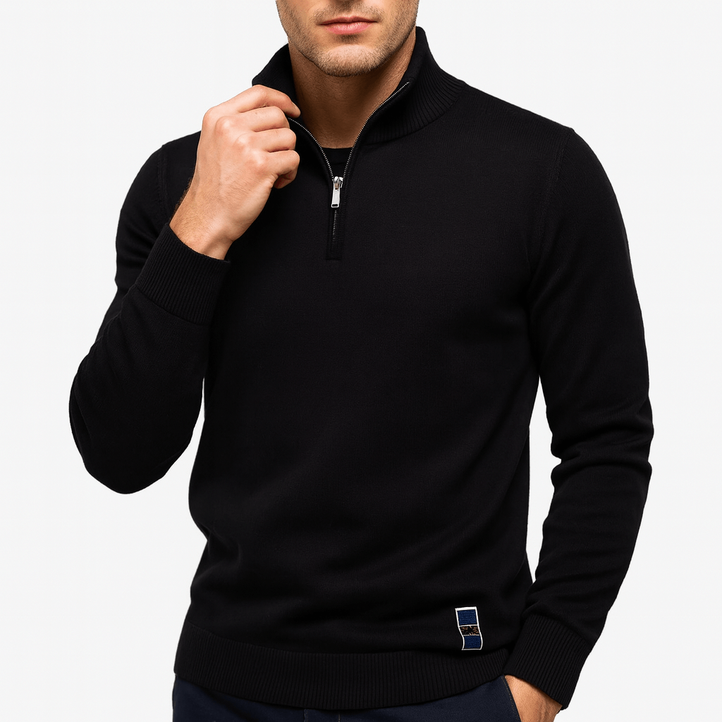 Maglione Slim con Zip - Stile e Comfort in Ogni Occasione