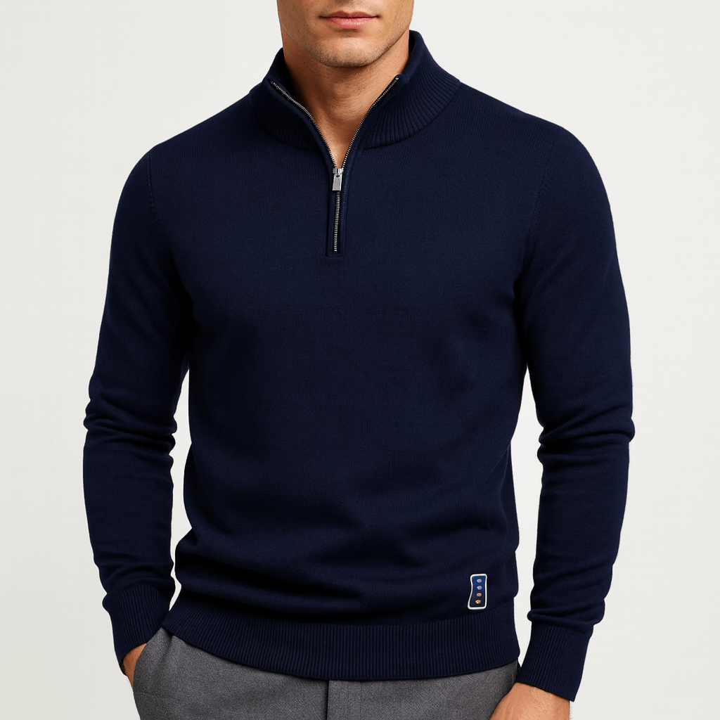 Maglione Slim con Zip - Stile e Comfort in Ogni Occasione
