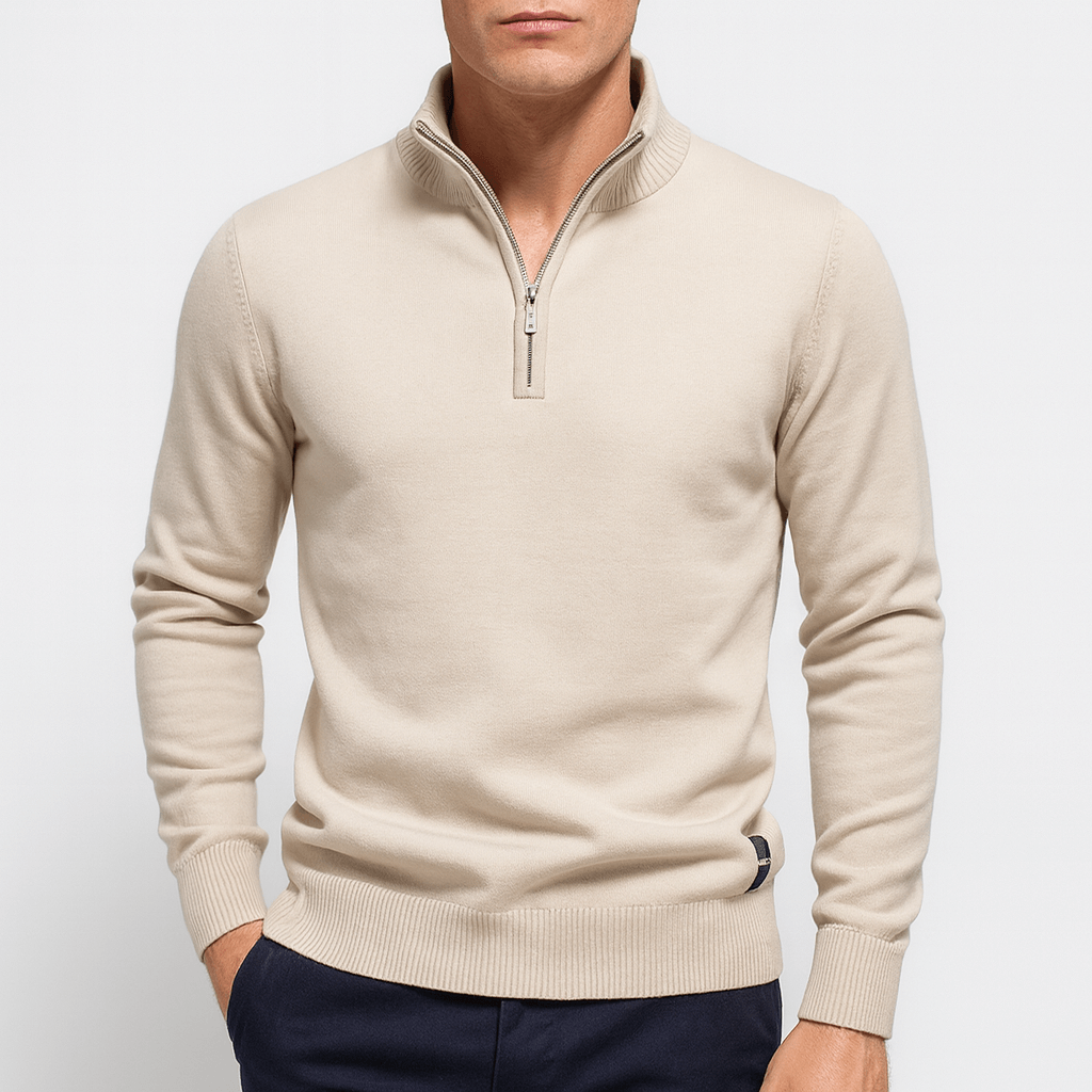 Maglione Slim con Zip - Stile e Comfort in Ogni Occasione