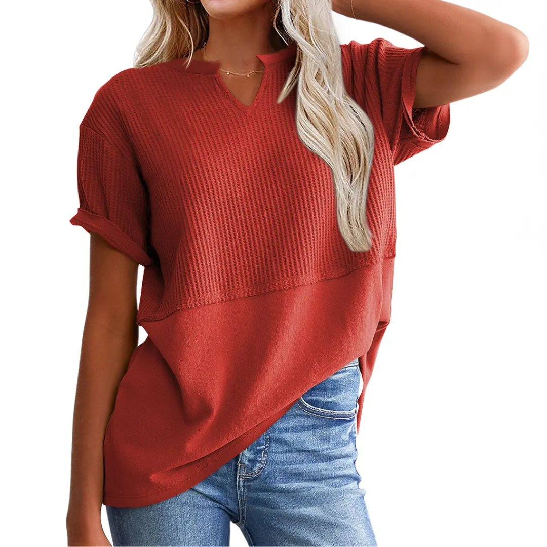 GRACIE™ | Comodo maglione in viscosa a righe