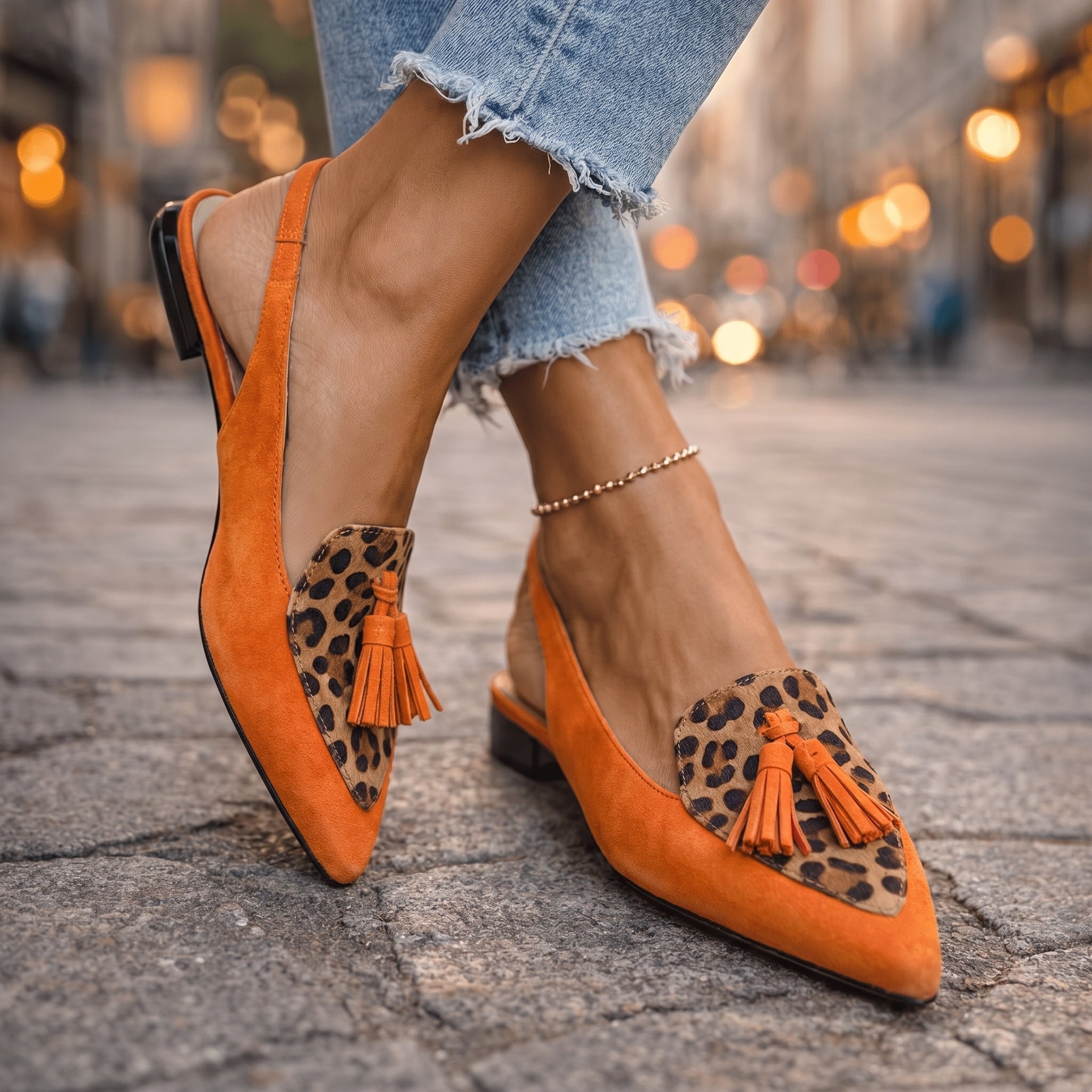 Eliza | Sandali Chic con Cinturini e Nappine - Stile e Comfort per Ogni Occasione!