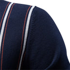 REED | Polo a Strisce Retro con Zip - Stile Unico e Comfort Incredibile!