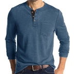 Camicia Henley Classica Logan - Stile Inconfondibile e Comfort Assoluto