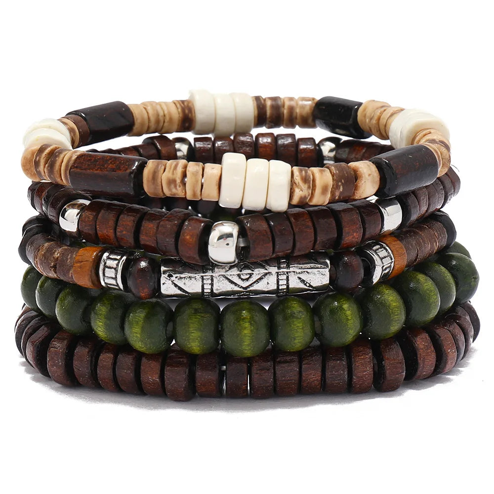 NOEMI™ | Set di bracciali bohémien con perline – Stile naturale ed eleganza senza tempo
