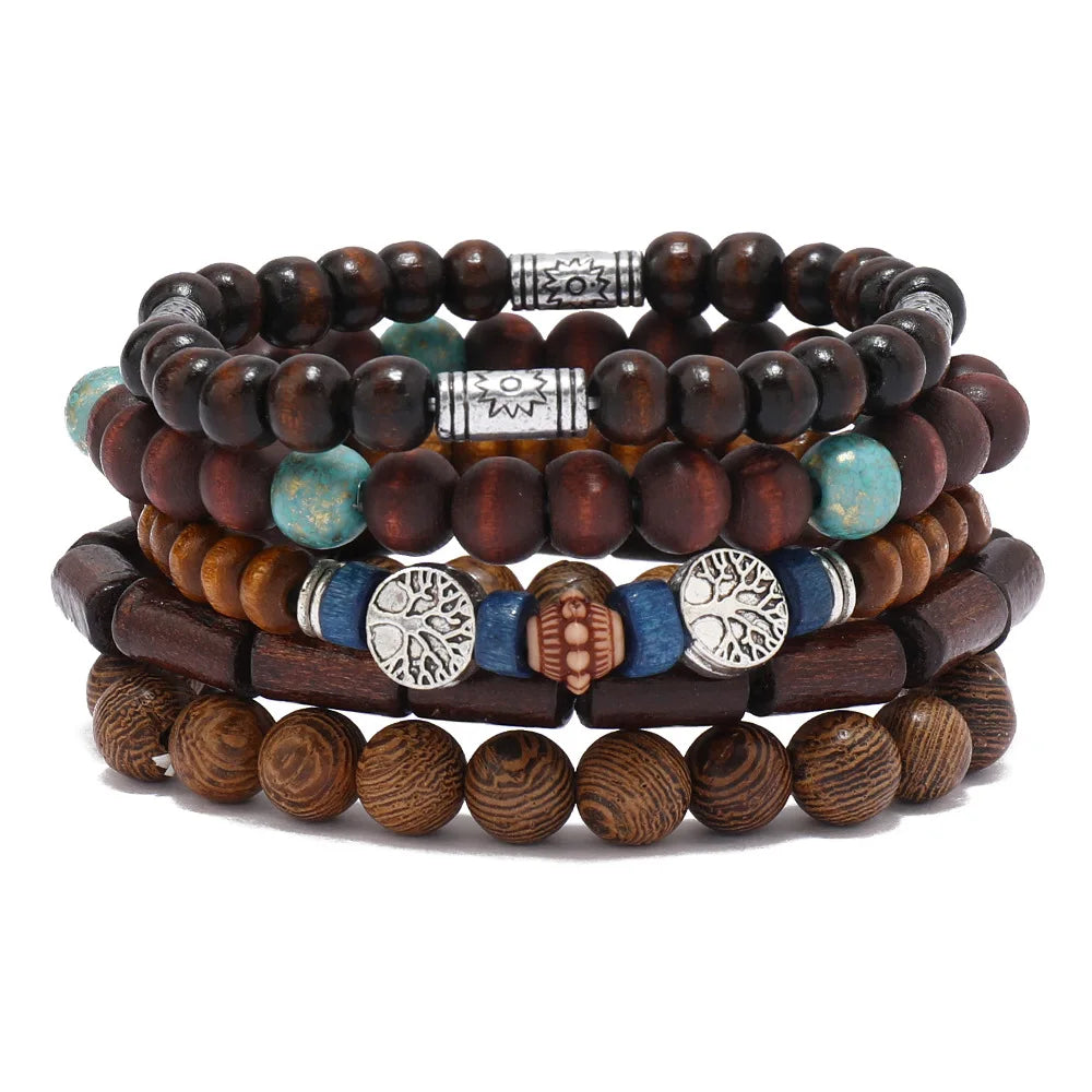 NOEMI™ | Set di bracciali bohémien con perline – Stile naturale ed eleganza senza tempo