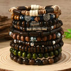 LUDOVICA™ | Set di bracciali bohémien – Perline naturali e stile senza tempo