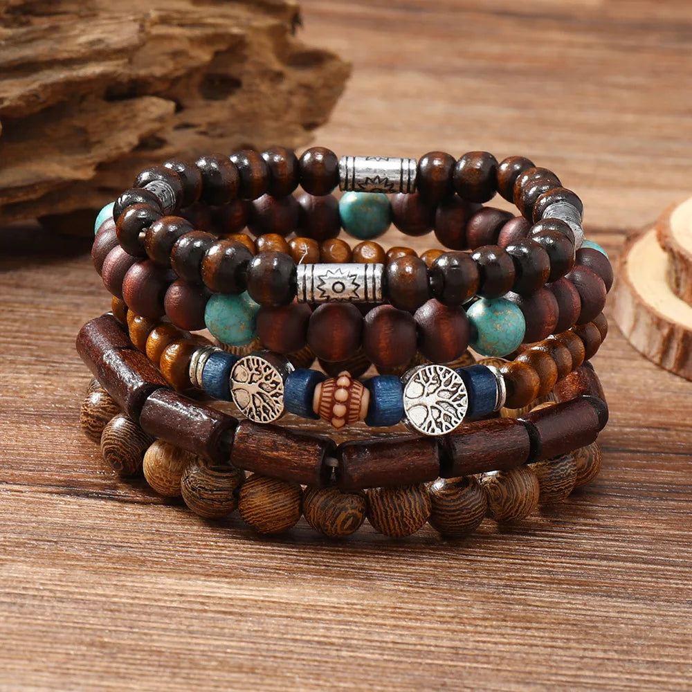 NOEMI™ | Set di bracciali bohémien con perline – Stile naturale ed eleganza senza tempo