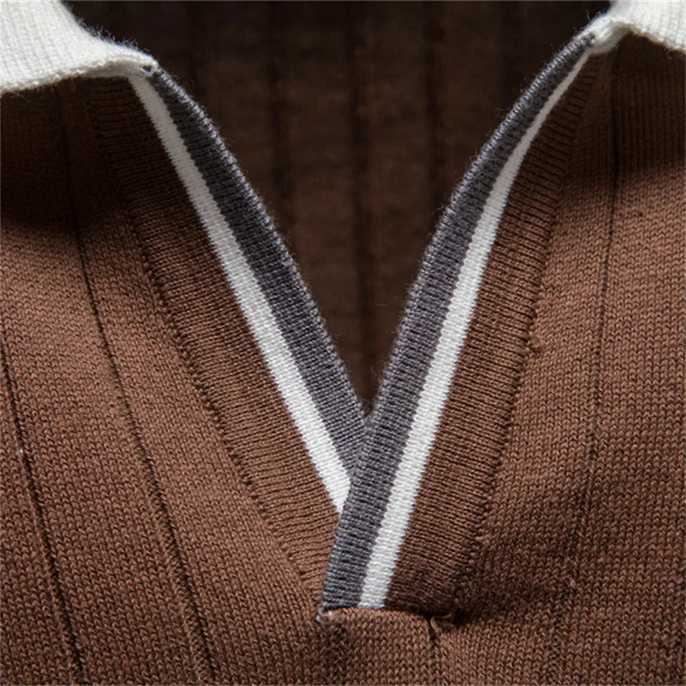 LUCA | Polo Elegante con Collo a Contrasto - Stile Unico per Ogni Occasione!
