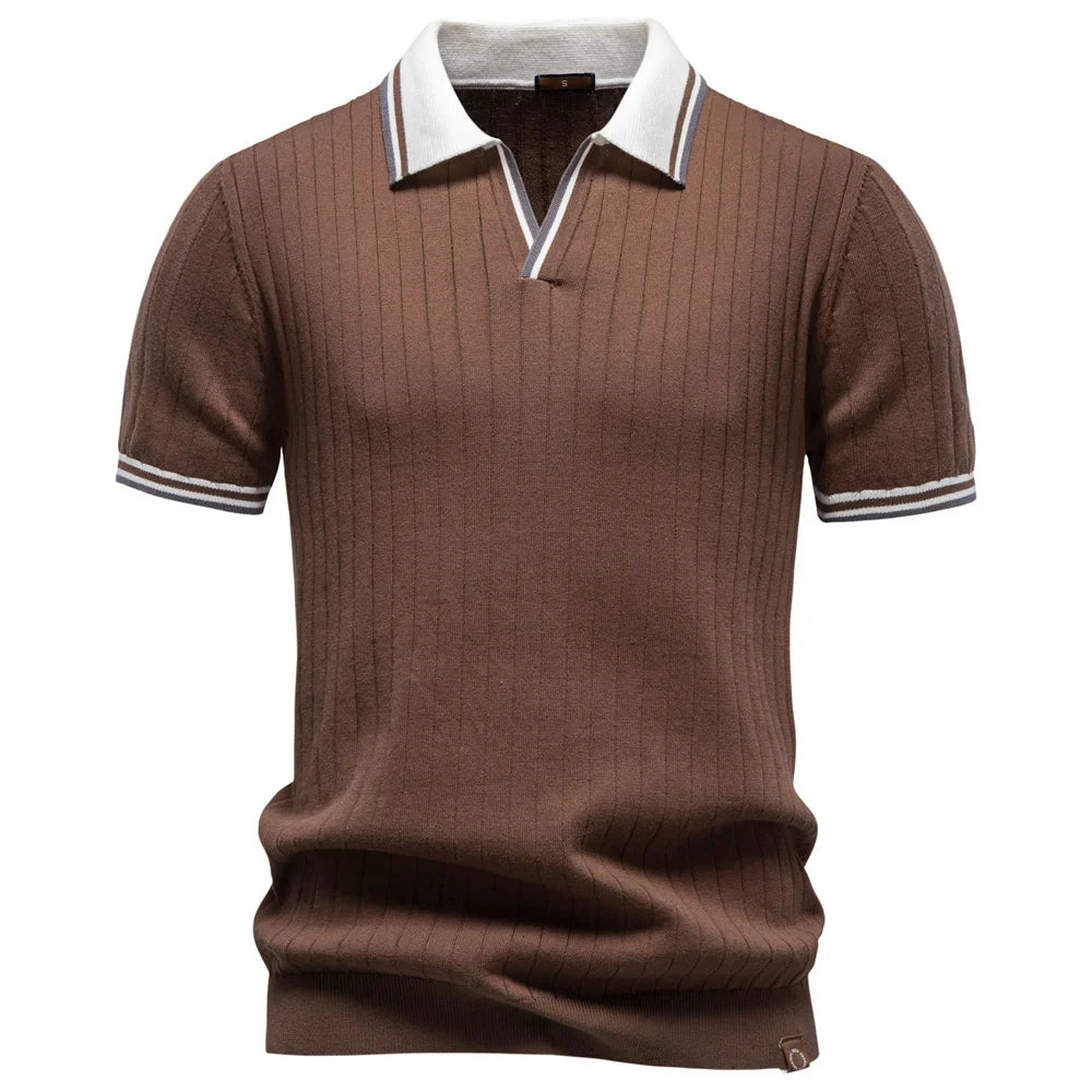 LUCA | Polo Elegante con Collo a Contrasto - Stile Unico per Ogni Occasione!