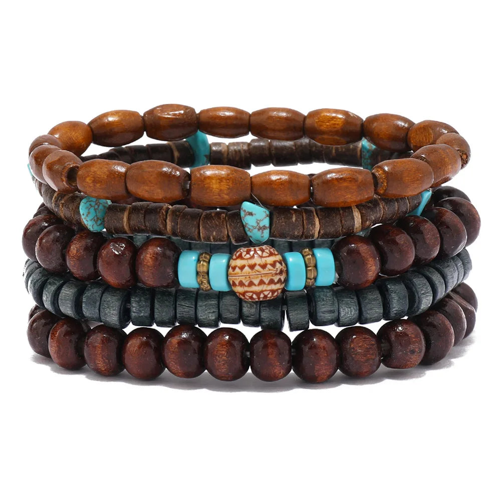 NOEMI™ | Set di bracciali bohémien con perline – Stile naturale ed eleganza senza tempo