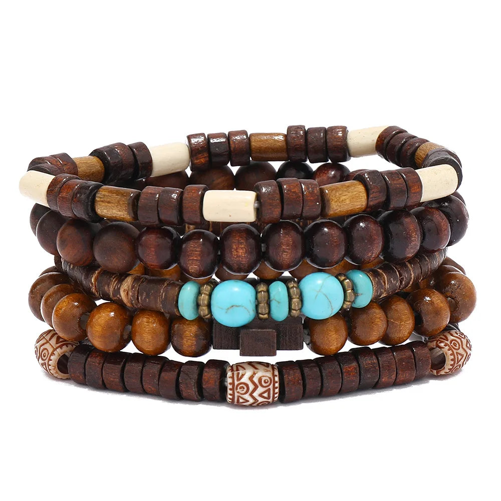 NOEMI™ | Set di bracciali bohémien con perline – Stile naturale ed eleganza senza tempo