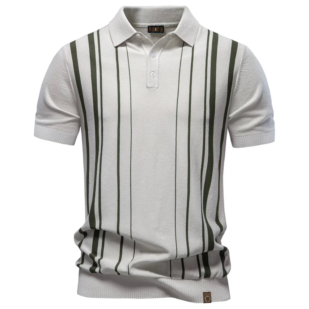 OLIVER | Polo a Righe Verticali - Stile Unico e Comfort Inconfondibile!