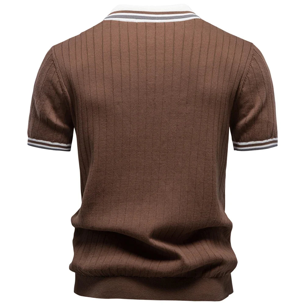 LUCA | Polo Elegante con Collo a Contrasto - Stile Unico per Ogni Occasione!