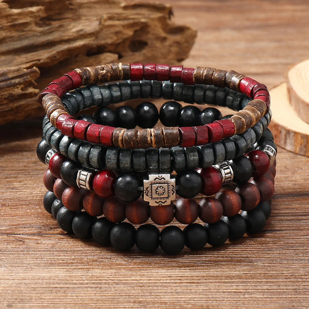 NOEMI™ | Set di bracciali bohémien con perline – Stile naturale ed eleganza senza tempo