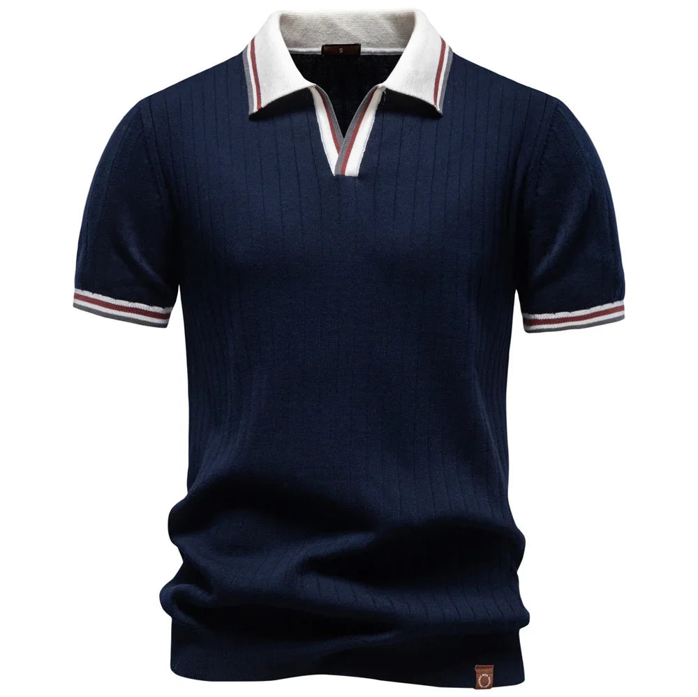 LUCA | Polo Elegante con Collo a Contrasto - Stile Unico per Ogni Occasione!