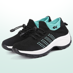 Scarpe Ambulo Komfort in Tessuto Traspirante - Verde e Nero per Stile e Comfort