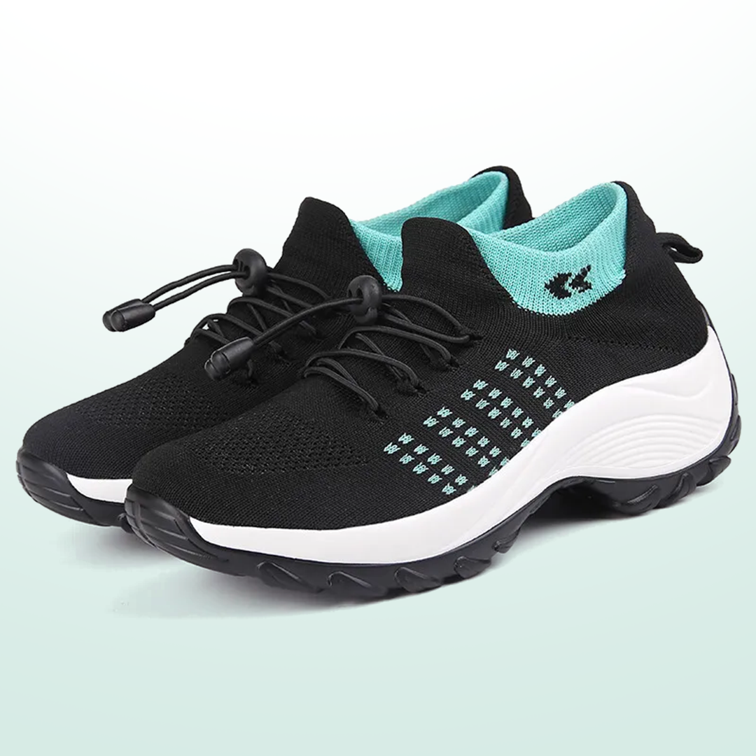 Scarpe Ambulo Komfort in Tessuto Traspirante - Verde e Nero per Stile e Comfort