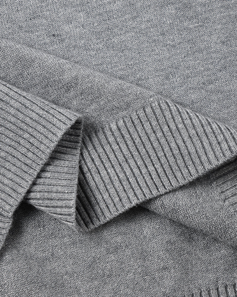 JANGSAN Maglione in Lana Merino con Collo Alto - Eleganza e Comfort per Ogni Occasione