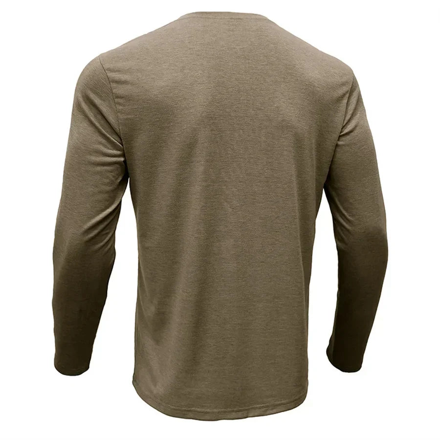 Camicia Henley Classica Logan - Stile Inconfondibile e Comfort Assoluto