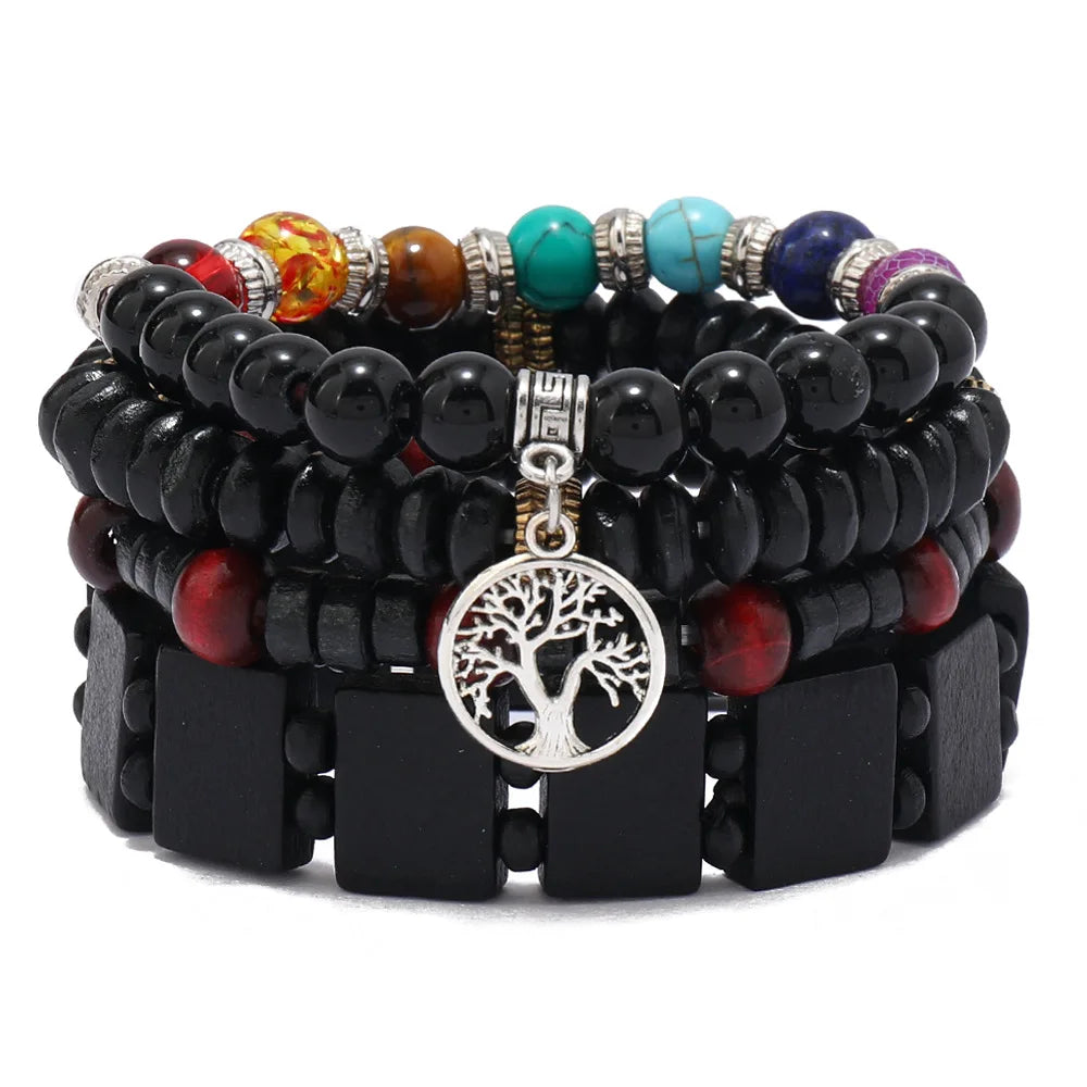 NOEMI™ | Set di bracciali bohémien con perline – Stile naturale ed eleganza senza tempo