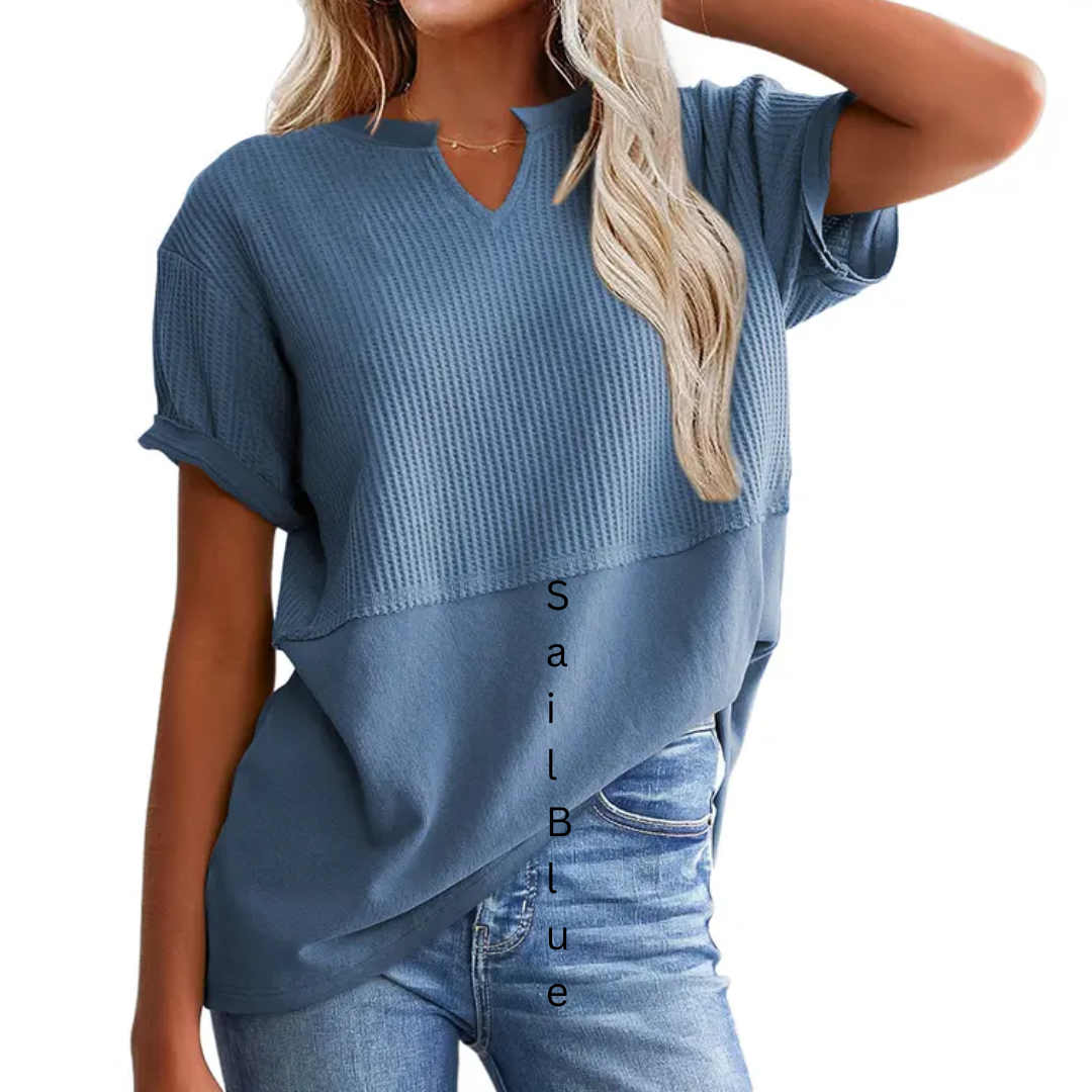 GRACIE™ | Comodo maglione in viscosa a righe