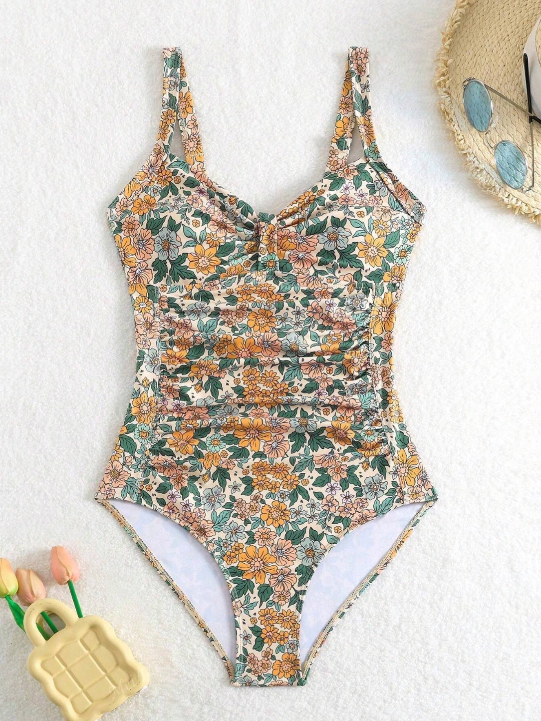 Luísa - Costume da Bagno Floreale con Scollo Halter: Stile e Comfort per l'Estate!