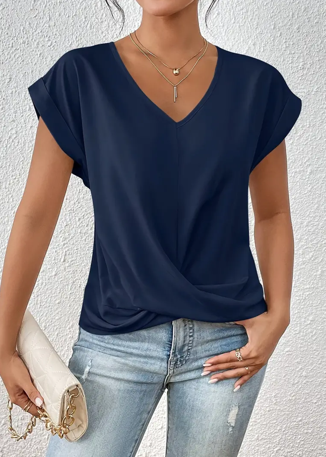 BELLE™ | Elegante Top V-Neck per un Look Raffinato