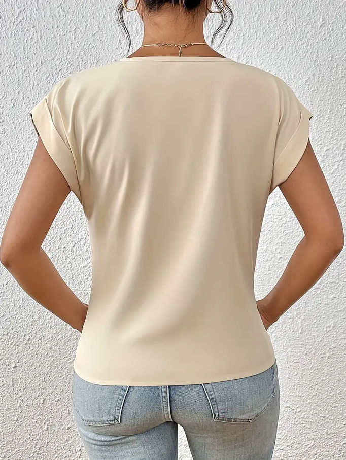 BELLE™ | Elegante Top V-Neck per un Look Raffinato