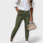 Melânia - Pantaloni Elasticizzati alla Moda per Comfort e Stile