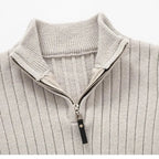 ZERMATT Maglione Mezza Zip Collo Alto - Stile e Comfort per l'Inverno