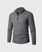 ZERMATT Maglione Mezza Zip Collo Alto - Stile e Comfort per l'Inverno