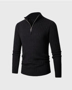 ZERMATT Maglione Mezza Zip Collo Alto - Stile e Comfort per l'Inverno