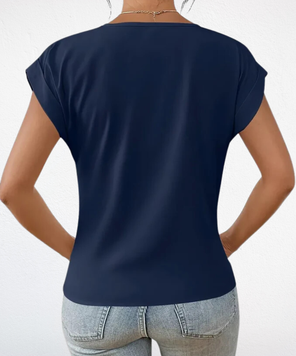 BELLE™ | Elegante Top V-Neck per un Look Raffinato